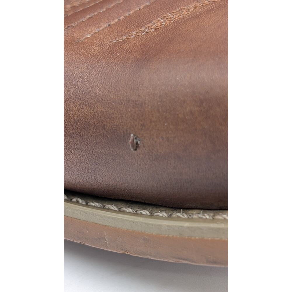 Durango Brown Leather Western Cowboy Boots Men’s 9M Square Toe Western Wear - Picture 4 of 16